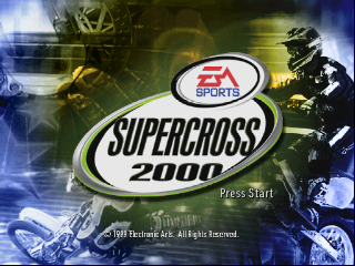 Supercross 2000 (Europe) (En,Fr,De) Title Screen